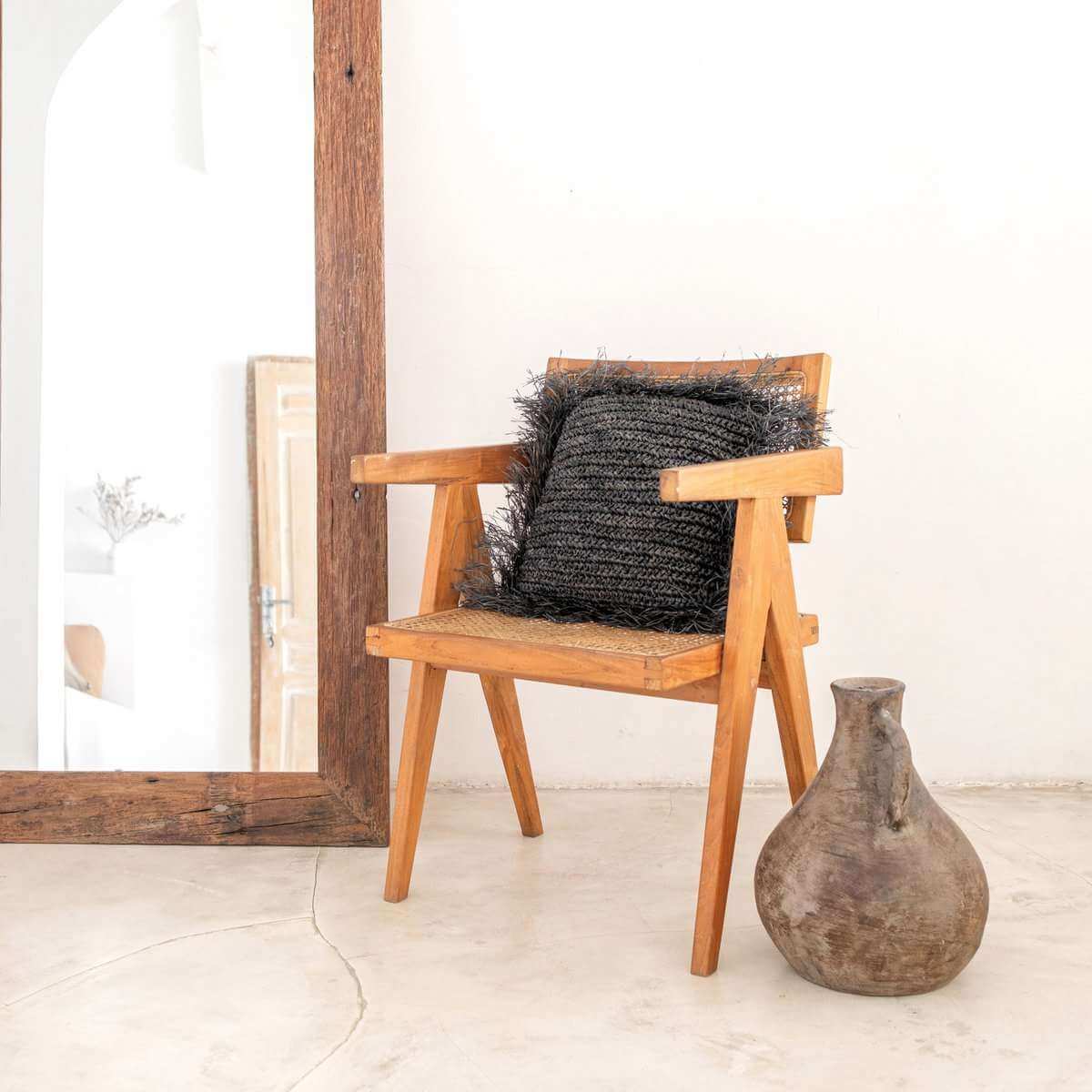 Gandi Raffia Kussen – 40x40 / 50x50
