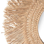 Rotan Spiegel - Natuurlijke Elegantie & Boho Stijl - 65x65 cm Decoratie Spiegel Bazar Bizar Living 