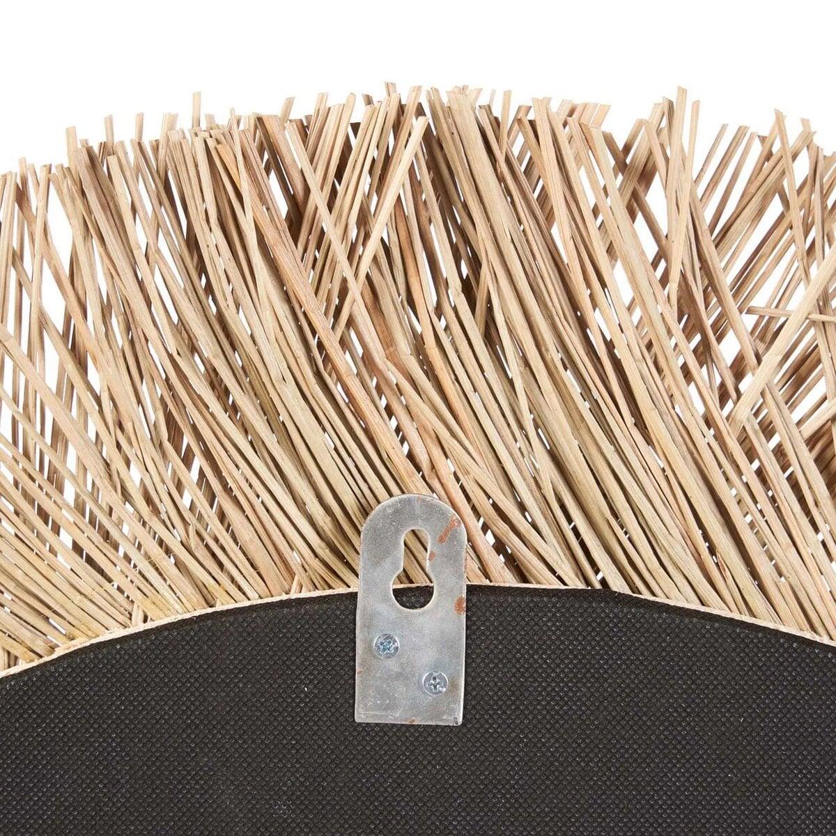 Rotan Spiegel - Natuurlijke Elegantie & Boho Stijl - 65x65 cm Decoratie Spiegel Bazar Bizar Living 