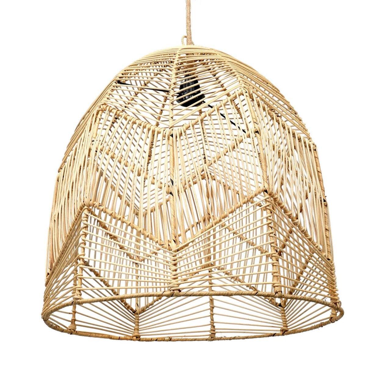 Handgemaakte Rotan Hanglamp - Boho Stijl - 50x50x50 cm - Natuurlijk hanglamp Bazar Bizar Living 