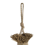 Detail van ophangkoord Maraluna boho hanglamp, gevlochten en handgemaakt van natuurvezels
