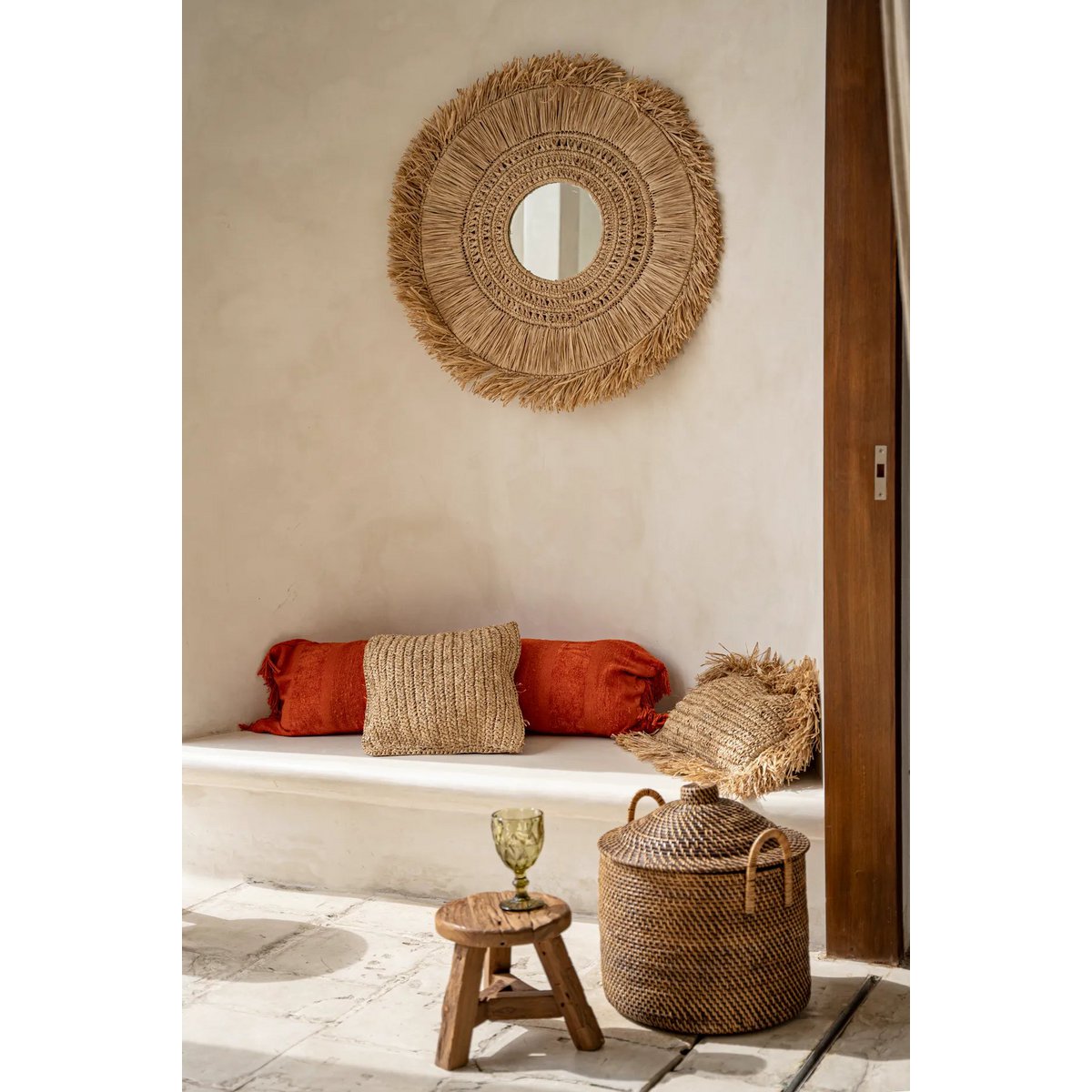 Boho interieur met Java rotan mand – sfeervol en functioneel in elk hoekje van je huis