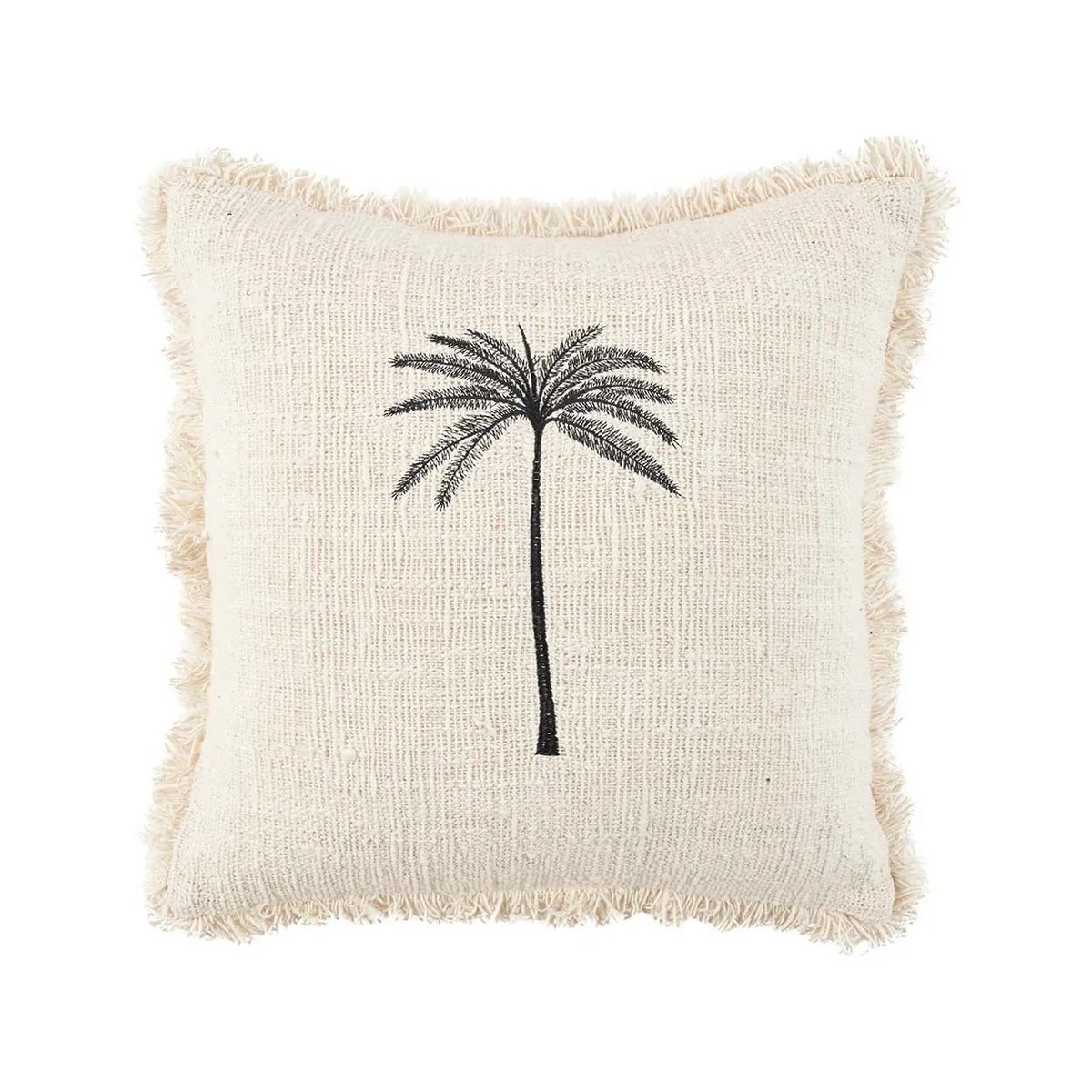 Laguna Palm Kussenhoes met palmbladontwerp op zacht katoen