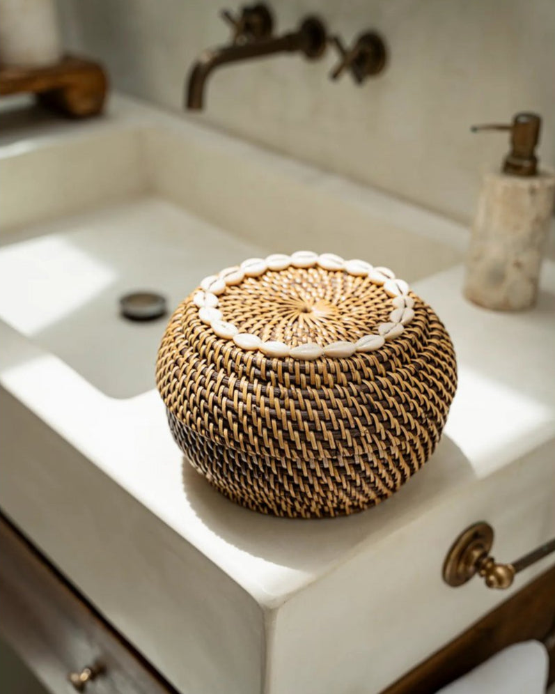 Rotan Keranjang M op wasbak