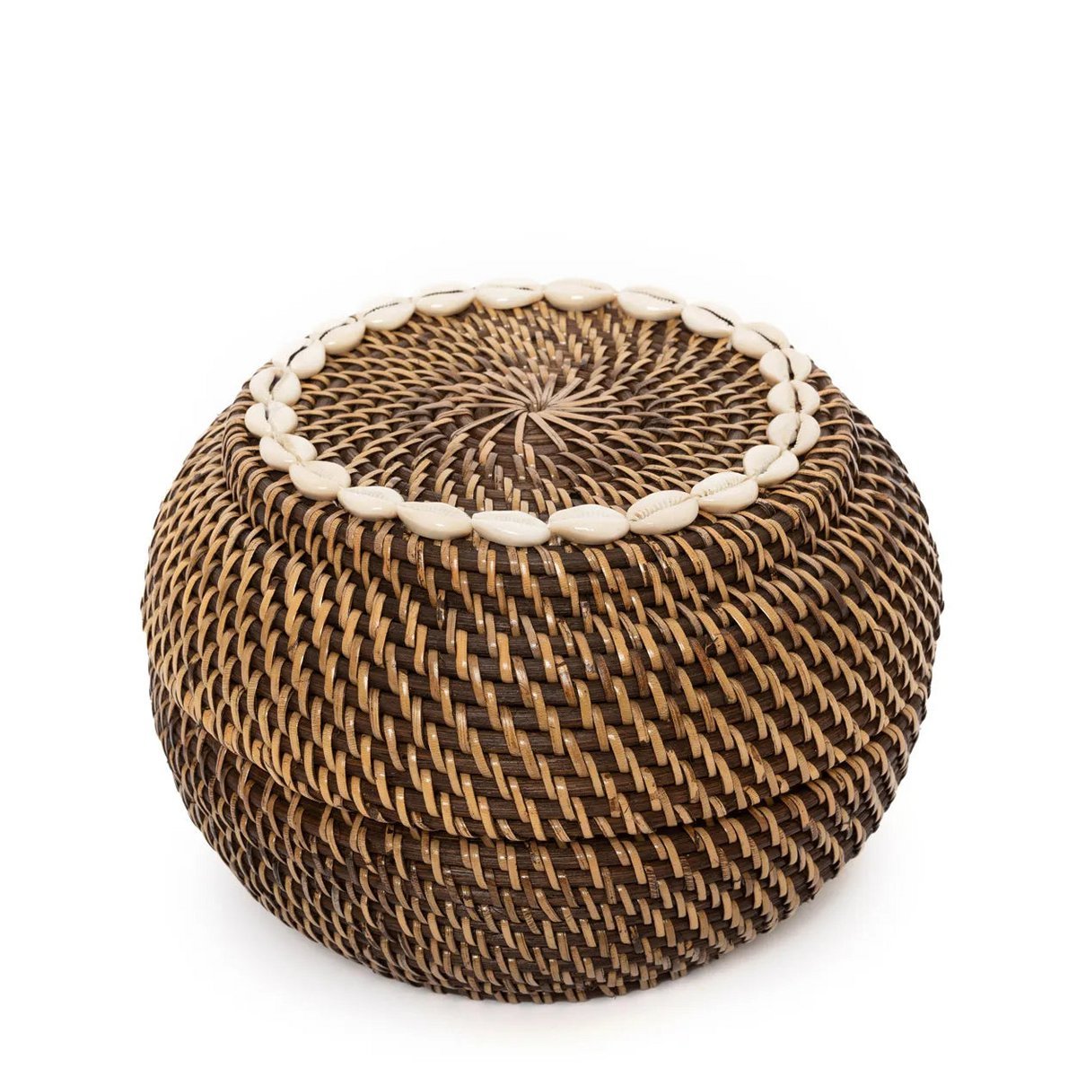 Rotan Keranjang M met kaurischelpen