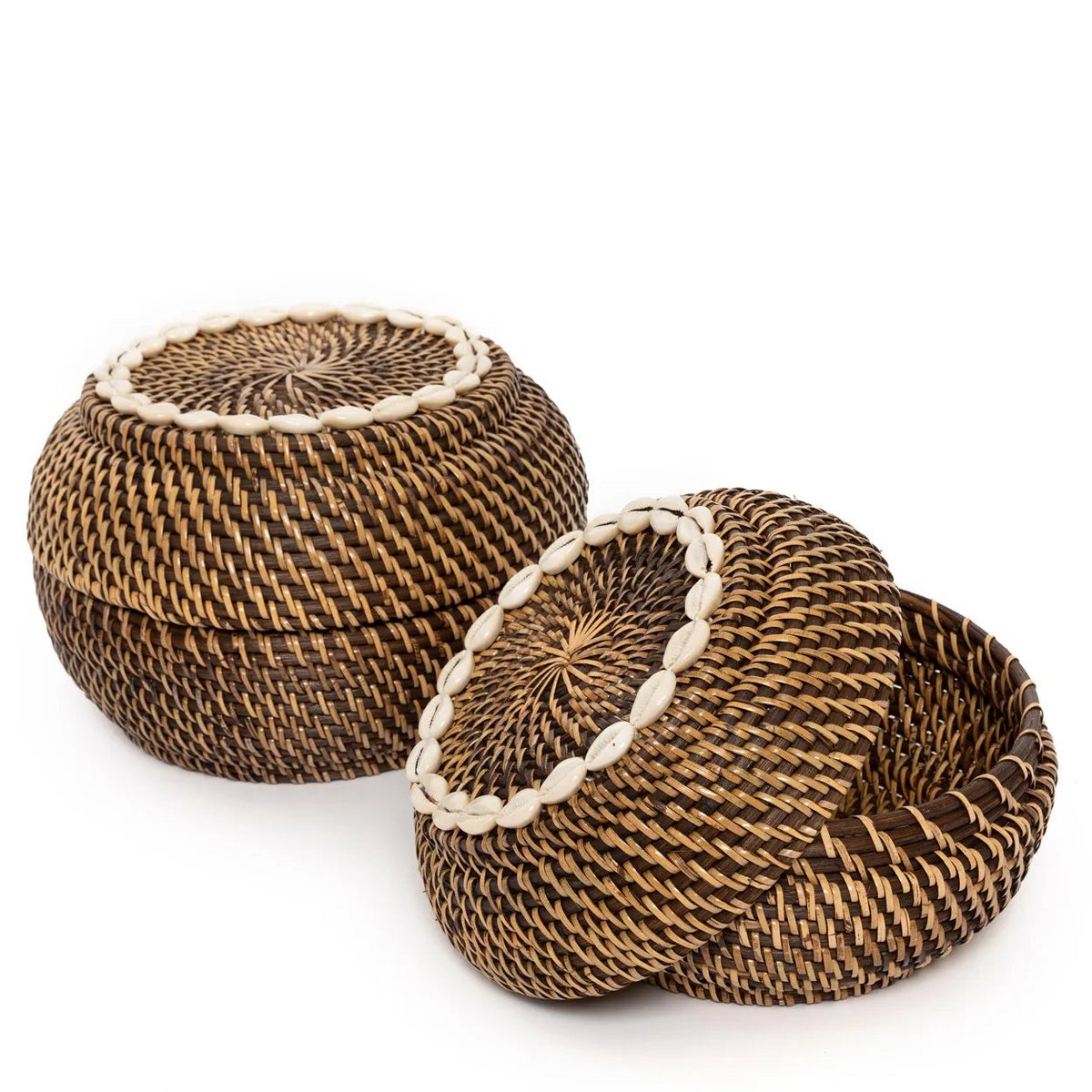 Open Rotan Keranjang M met deksel